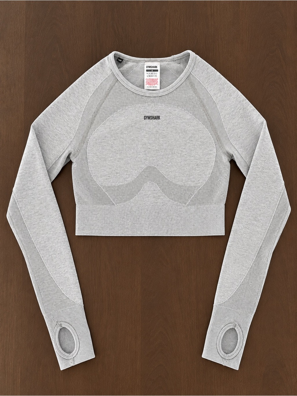 Gymshark Flex Long Sleeve Crop Top – Size XS